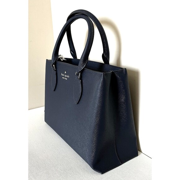 New Kate Spade Rae Medium Satchel Saffiano Blazer Blue - Picture 6 of 6